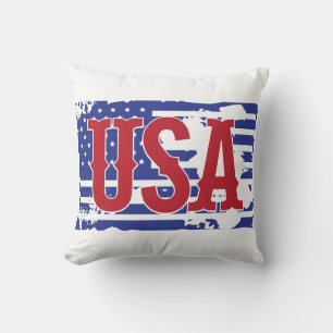 USA und Flagge Kissen
