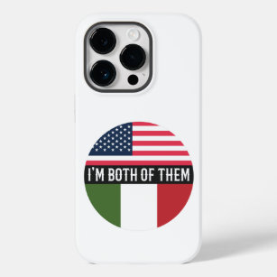 USA UND ITALIEN FLAGS ICH BEIDE VON IHNEN Case-Mate iPhone 14 PRO HÜLLE