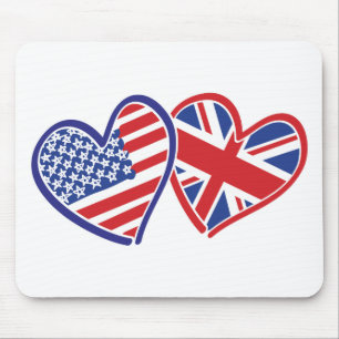 USA und UK In Hearts Shooting the Liebe Mousepad