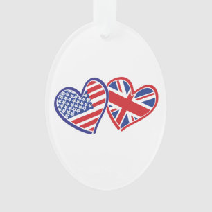 USA und Vereinigtes Königreich Ornament
