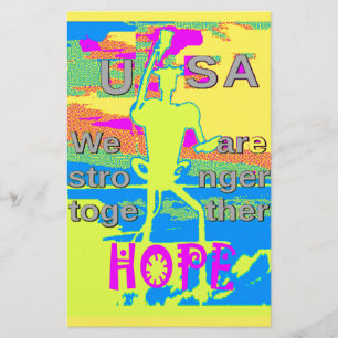USA Unity Design: Hoffnung und Stärke Briefpapier