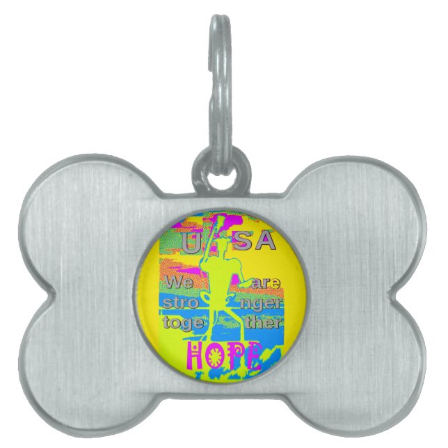 USA Unity Design: Hoffnung und Stärke Tiermarke (Vorderseite)