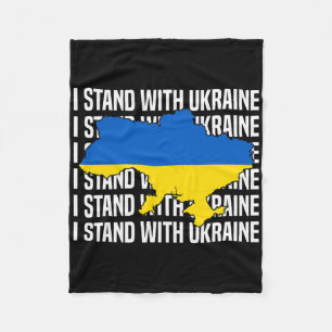 Usa Unterstützt Ukraine-Flagge Ukrainische Liebe I Fleecedecke