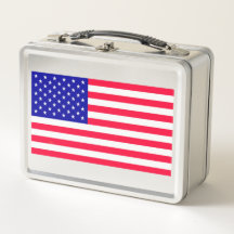 USA US Flag Stainless Lunch Boxes