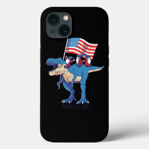 USA US-Flagge Dinosaur TRex Gno Case-Mate iPhone Hülle