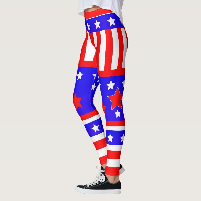 USA US FLAGGE LEGGINGS (Links)