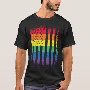 usa us flagge LGBT stolz soziale Bewegung T-Shirt