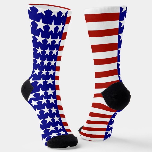USA US Flagge Patriotic Socken (Gewinkelt)