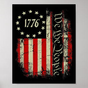 Usa US-Flagge Patriotisch 4. Juli Amerika  Poster