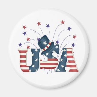 USA US Flagge T - Shirt und Geschenke Magnet