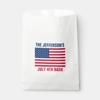 USA - US Flagge unter amerikanischer Flagge Geschenktütchen