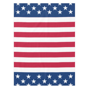 USA - US Flagge unter amerikanischer Flagge Tischdecke