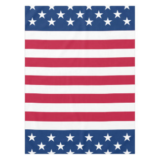 USA - US Flagge unter amerikanischer Flagge Tischdecke