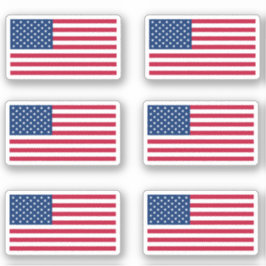 USA US Flagge unter US-Flagge Patriotic Aufkleber