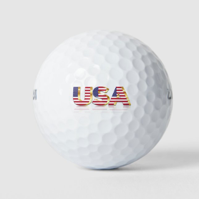 USA - USA - Flagge - Patriotik Golfball (Vorderseite)