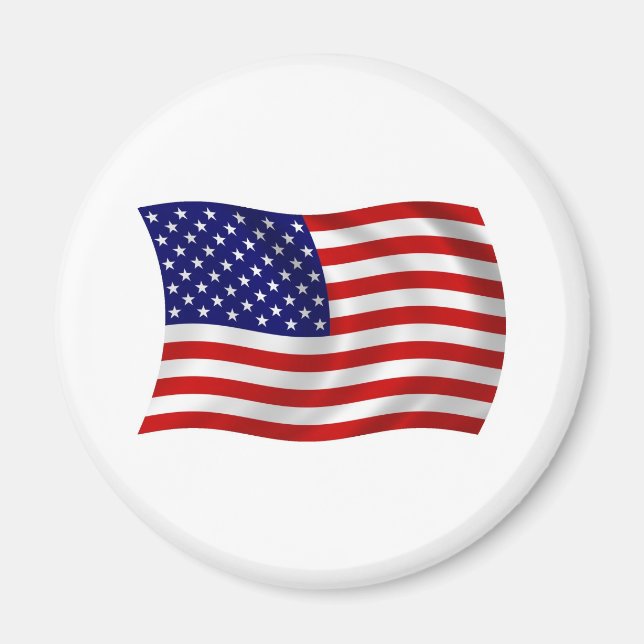 USA (USA) Flaggenmagnet Magnet (Vorne)