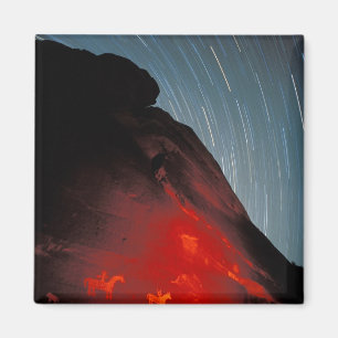 USA, Utah, Arches National Park, Petroglyphen Magnet