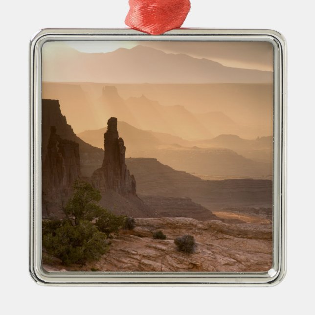  USA; Utah; Canyonlands-Nationalpark. Ansicht Silbernes Ornament (Vorne)