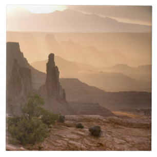 USA; Utah; Canyonlands-Nationalpark. Ansicht von Fliese