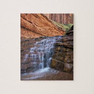 USA, Utah, Escalante Wilderness.  Wasserfall in Puzzle