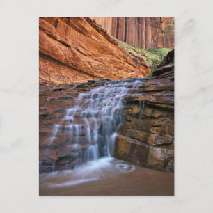 USA, Utah, Escalante-Wildernessgebiet. Wasserfall Postkarte