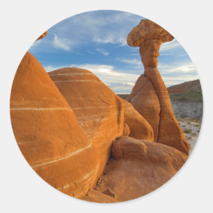 USA, Utah, Grand Staircase Escalante-Nationalmonum Runder Aufkleber