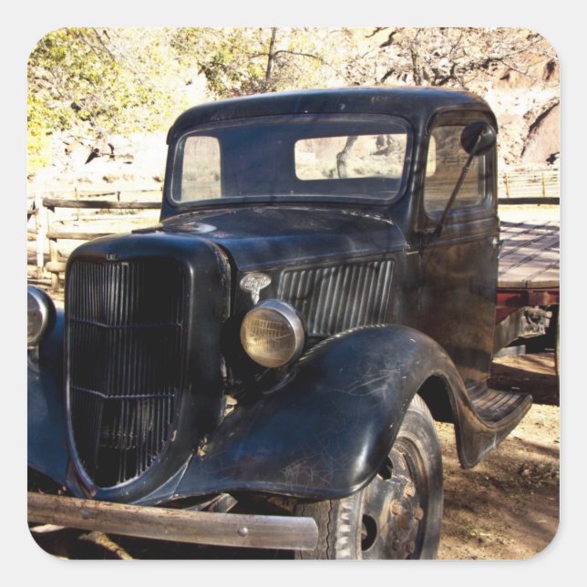 USA, Utah, Hauptstadt Reef National Park, Landscha Quadratischer Aufkleber (Vorderseite)