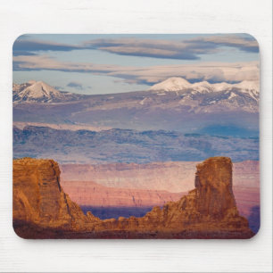USA, Utah. Landschaft der La Sal Mountains von Dea Mousepad