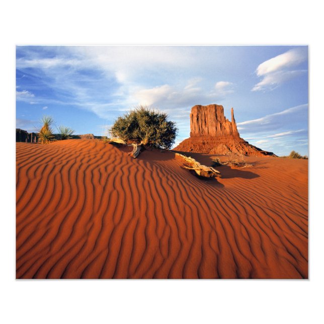 USA, Utah, Monument Valley. Wind erstellt Fotodruck (Vorne)