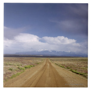 USA, Utah, Schotterwegüberfahrtlandschaft Fliese