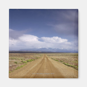 USA, Utah, Schotterwegüberfahrtlandschaft Magnet