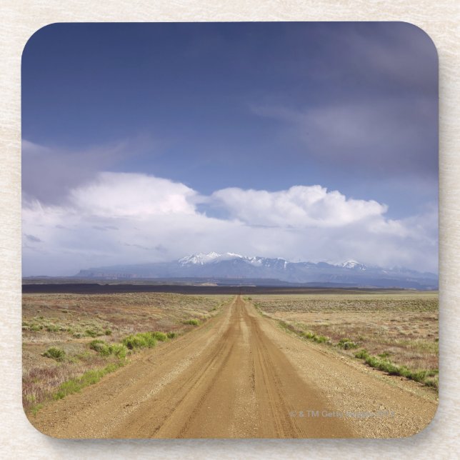 USA, Utah, Schotterwegüberfahrtlandschaft Untersetzer (Vorderseite)