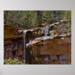 USA, Utah, Zion National Park, Water Falls at Poster