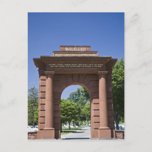 USA, VA, Arlington. McClellan Gate in Arlington Postkarte