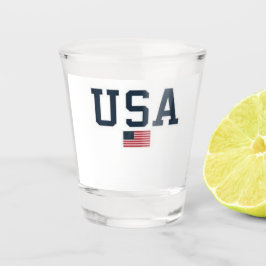 USA varsity letters American Flag Gym Sports  Schnapsglas