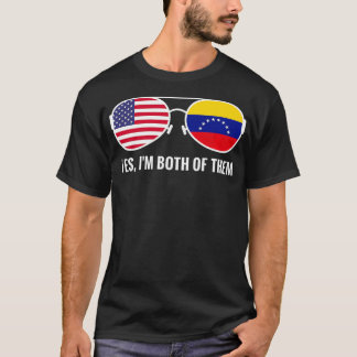 USA Venezuela Flag Sonnenbrille Venezuelan Amerika T-Shirt