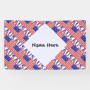 USA Vereinigte Staaten Amerika Flagge gekachelt pe Banner