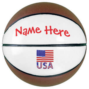 USA Vereinigte Staaten Amerika Flagge Rot Personal Basketball