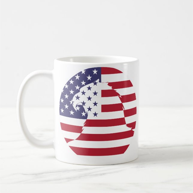 USA Vereinigte Staaten Bald Adler American Nationa Kaffeetasse (Links)