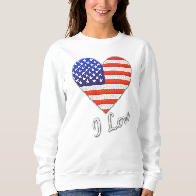 USA - Vereinigter Staat Amerika Sweatshirt (Vorderseite)