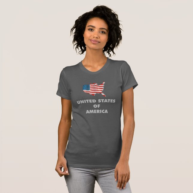 USA - Vereinigter Staat Amerika T-Shirt (Vorne ganz)
