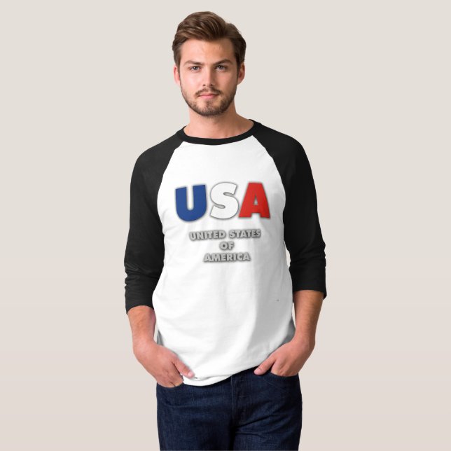 USA - Vereinigter Staat Amerika T-Shirt (Vorne ganz)