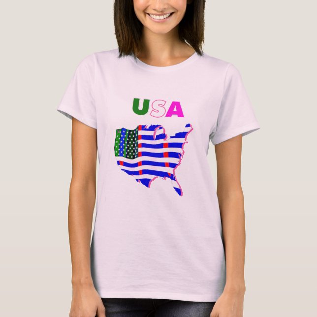 USA - Vereinigter Staat Amerika T-Shirt (Vorderseite)