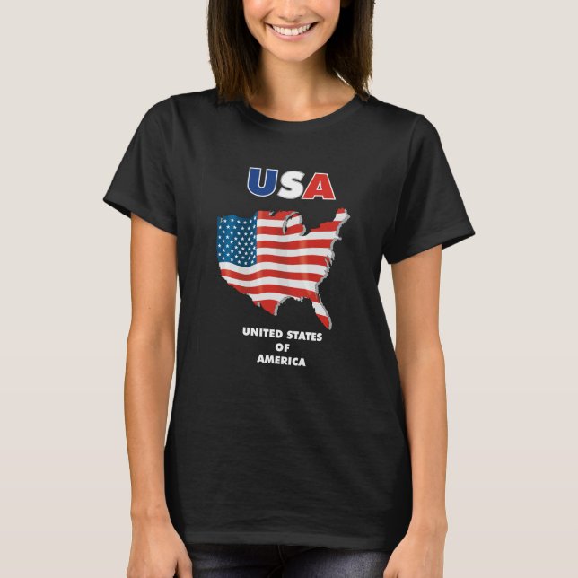 USA - Vereinigter Staat Amerika T-Shirt (Vorderseite)