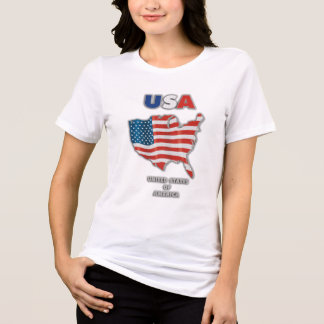 USA - Vereinigter Staat Amerika Tri-Blend Shirt