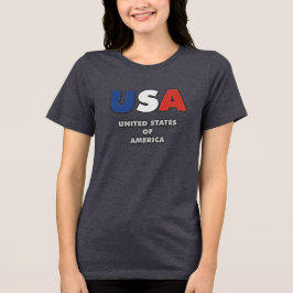 USA - Vereinigter Staat Amerika Tri-Blend Shirt