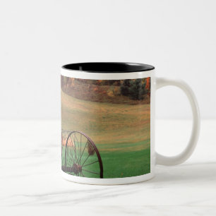 USA, Vermont, Bauernhof. Zweifarbige Tasse