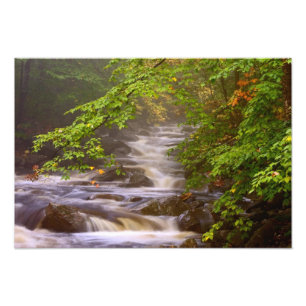 USA, Vermont, East Arlington, Flussläufe Fotodruck