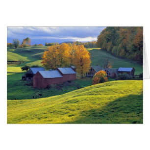 USA, Vermont, Jenne Farm. Rollende grüne Hügel