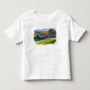 USA, Vermont, Jenne Farm. Rollende grüne Hügel Kleinkind T-shirt